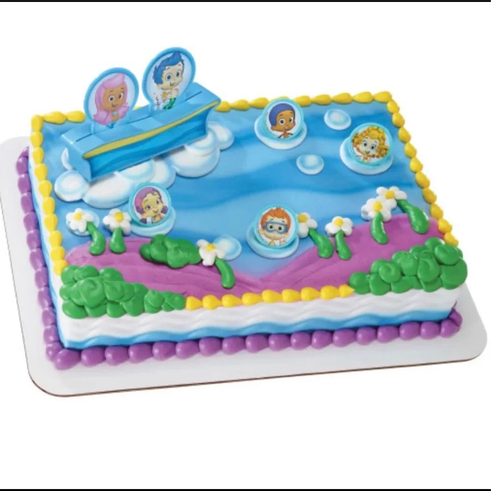 Bubble guppies cake topper
